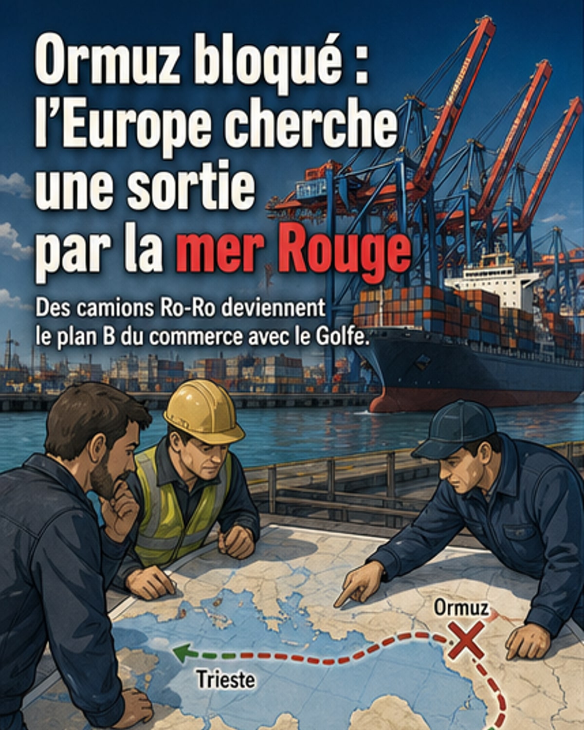 L’Europe contourne le détroit d’Ormuz bloqué