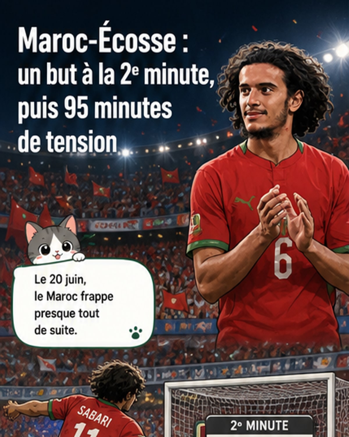 Maroc bat Écosse 1-0