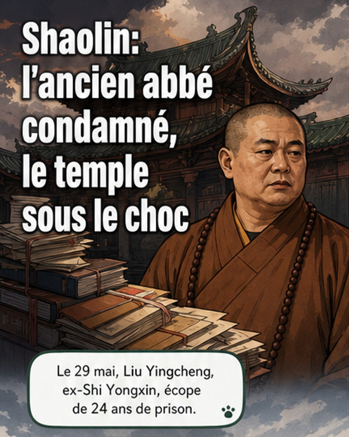 24 ans pour l’ex-abbe du temple Shaolin