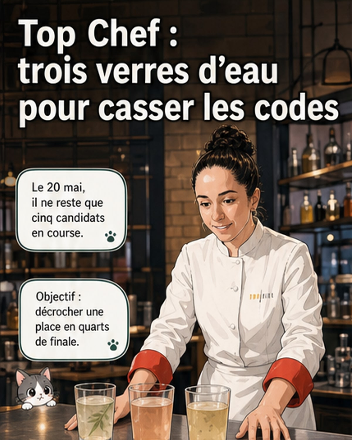 Un plat d'eau ? Dans Top Chef, l'audace culinaire qui intrigue