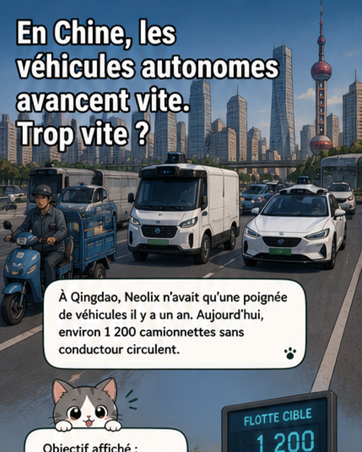 La Chine accélère sur les livraisons autonomes