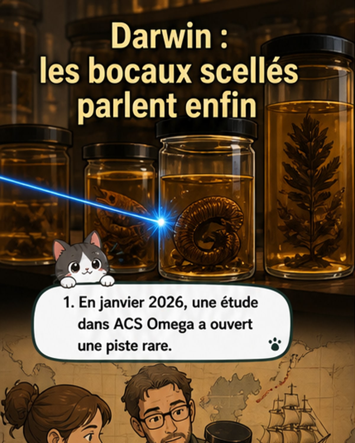 Les bocaux de Darwin livrent leurs secrets