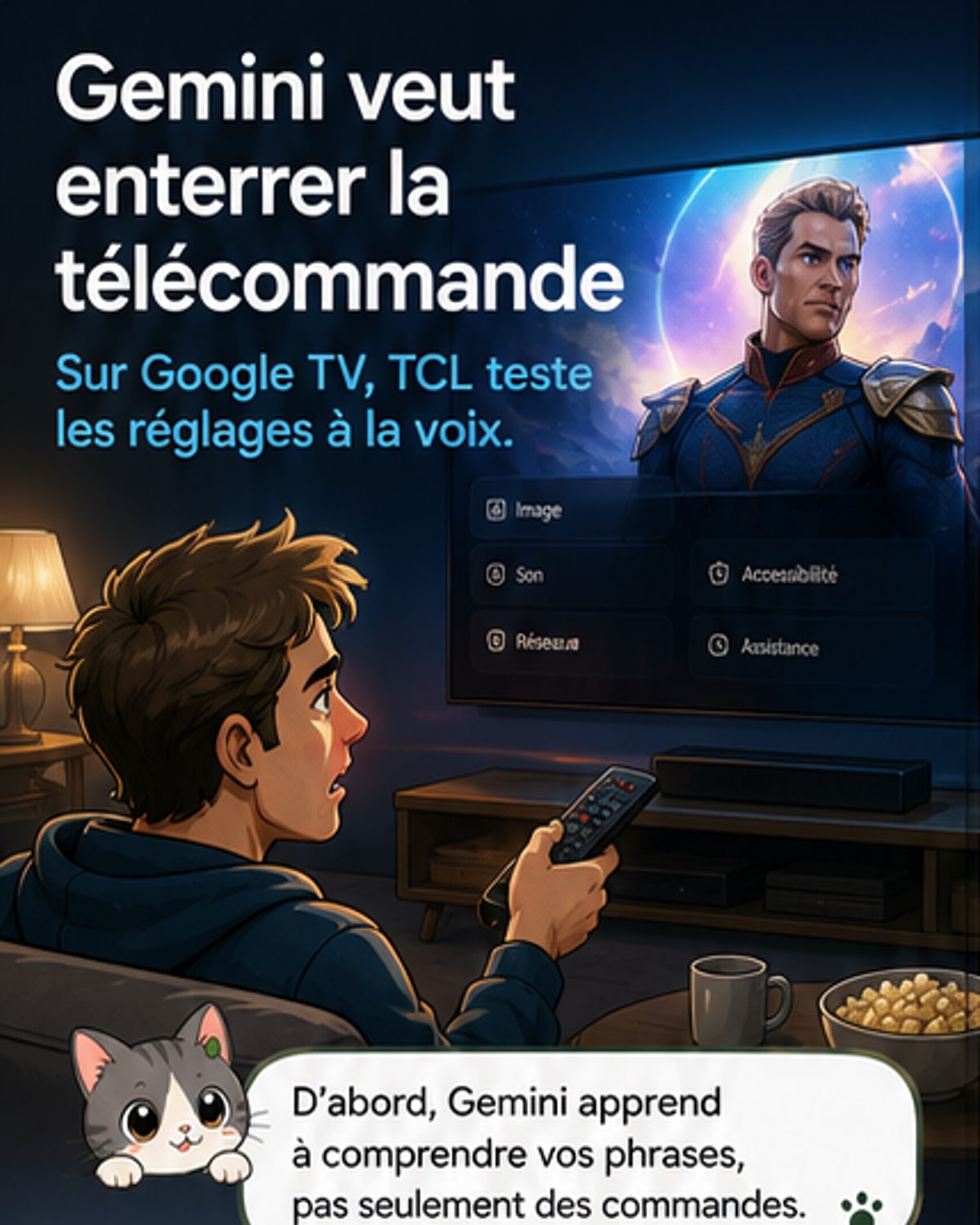 Google Gemini remplace la télécommande