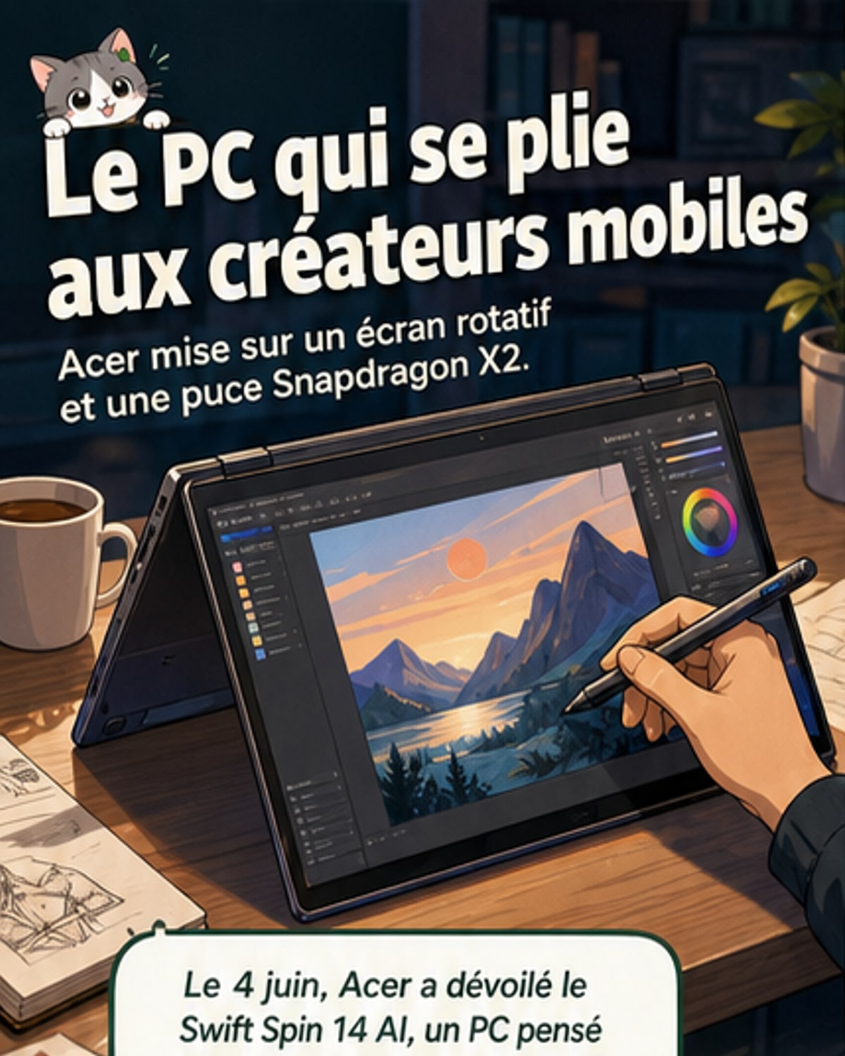 Acer lance un PC convertible pour créatifs