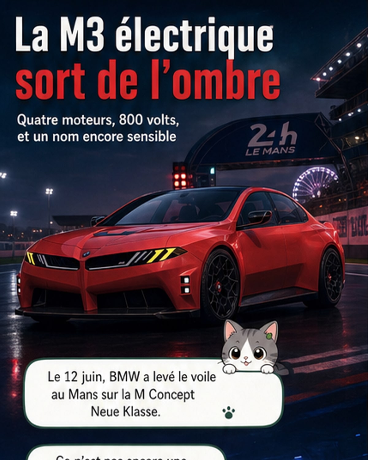 BMW dévoile sa M3 électrique