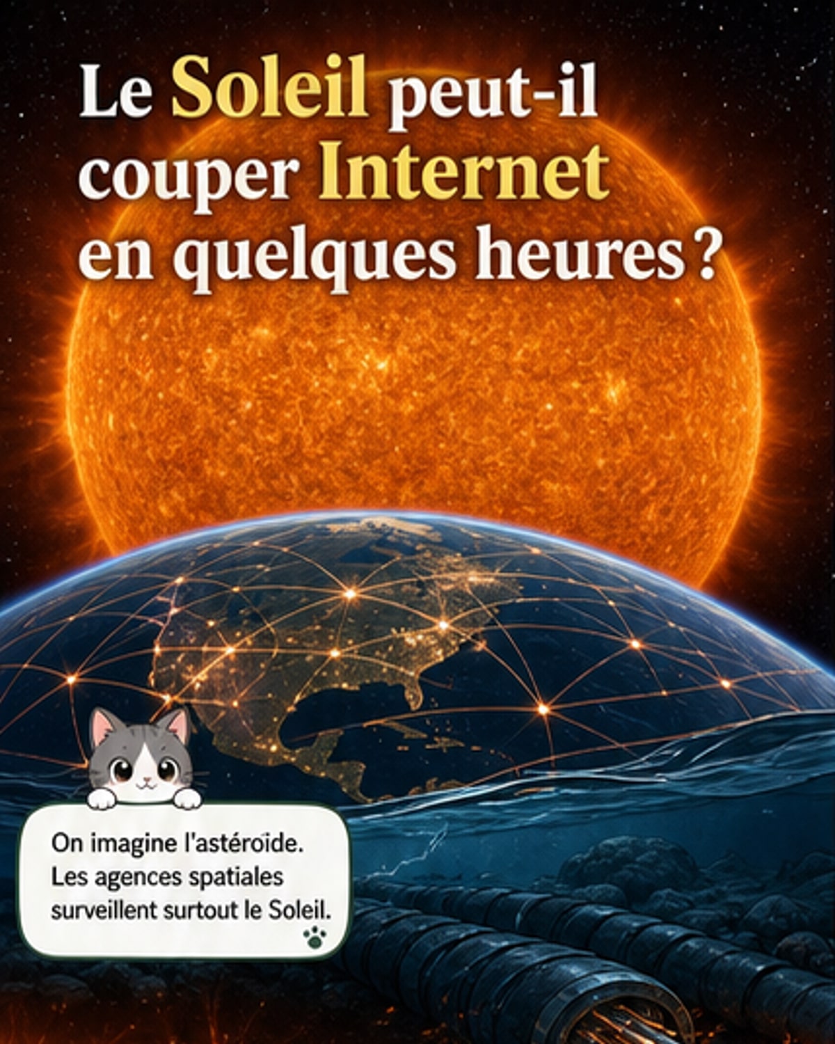 Un tsunami solaire peut-il couper Internet ?
