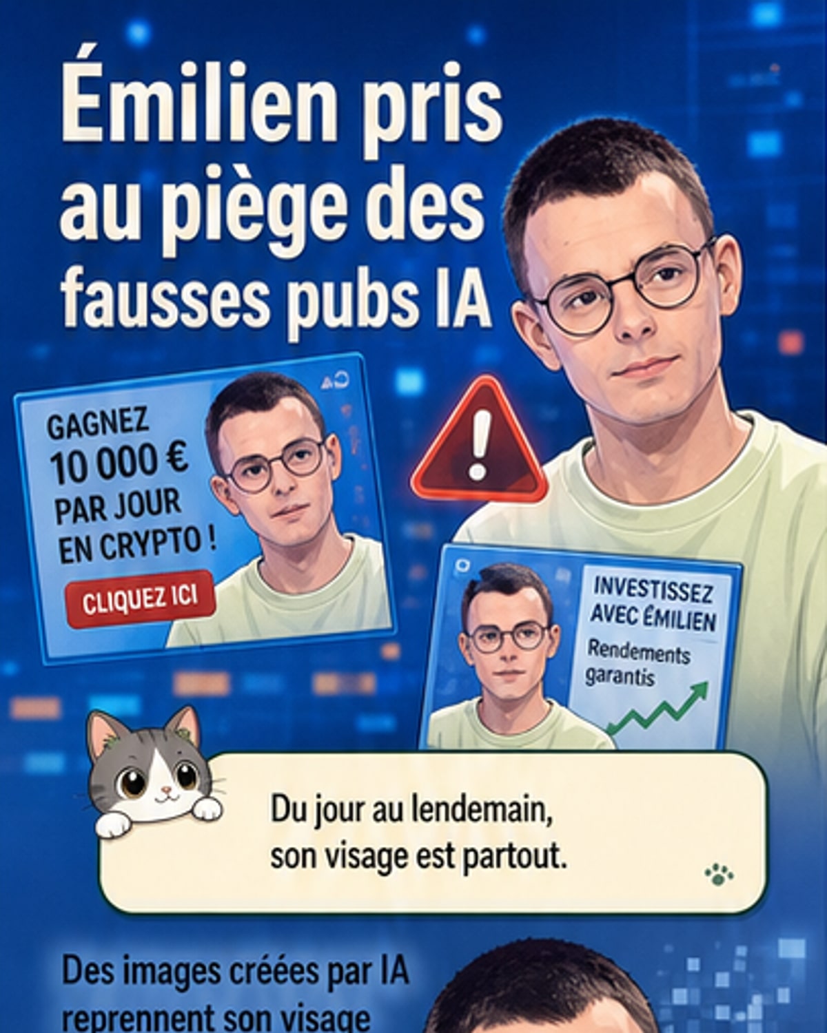 Une IA usurpe son visage pour vendre du trading