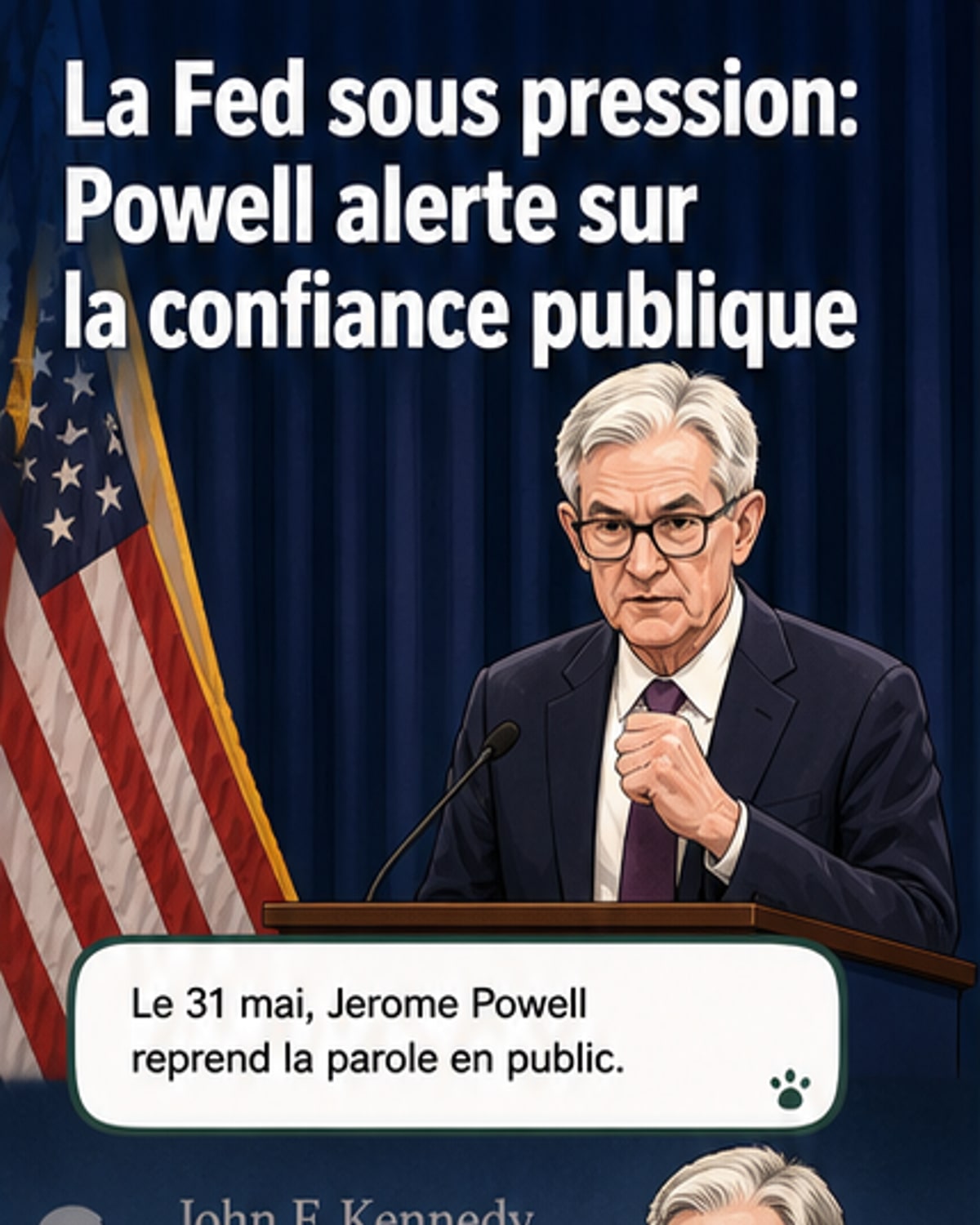 Powell alerte sur la menace politique contre la Fed