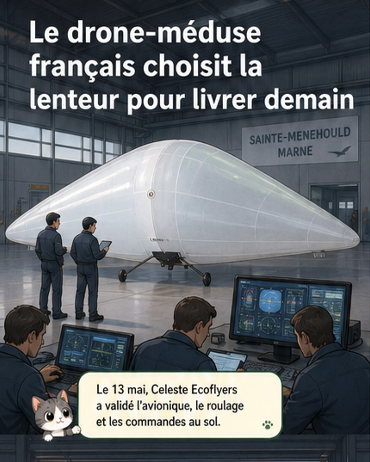 Une méduse volante de 8 m pour réinventer la livraison