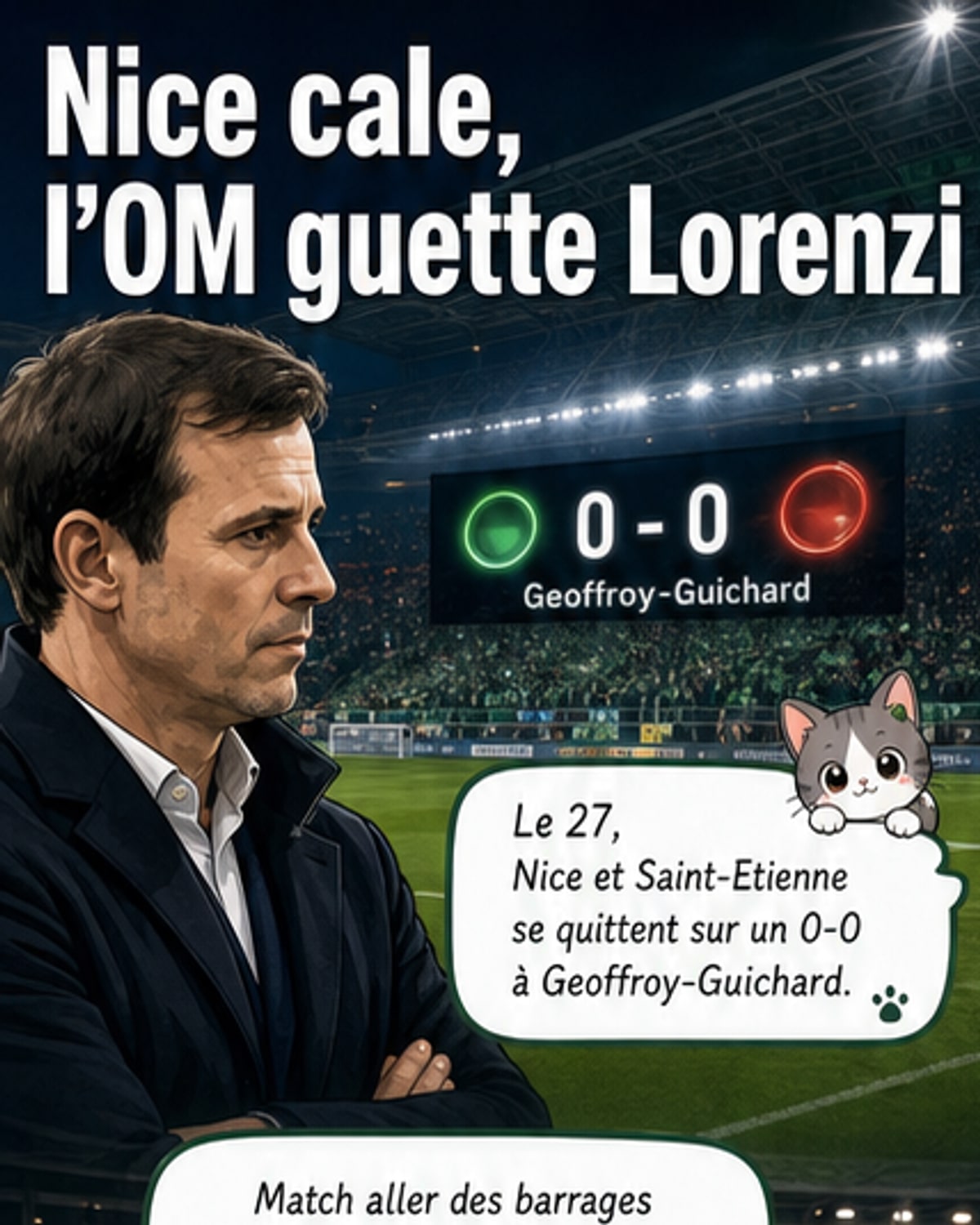 OM : suspense total après Nice–Saint-Étienne