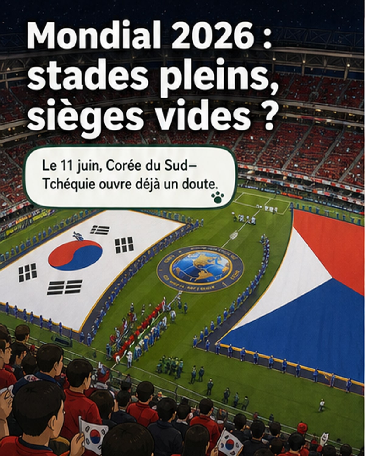 Tribunes vides malgré un stade plein ?