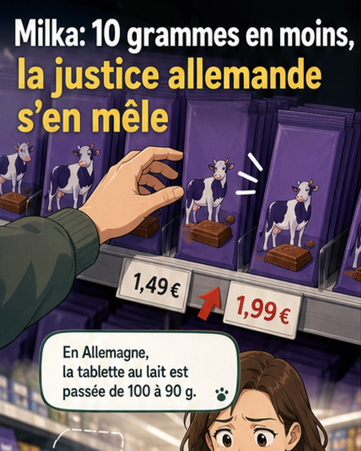 Un procès contre la réduction de taille des produits