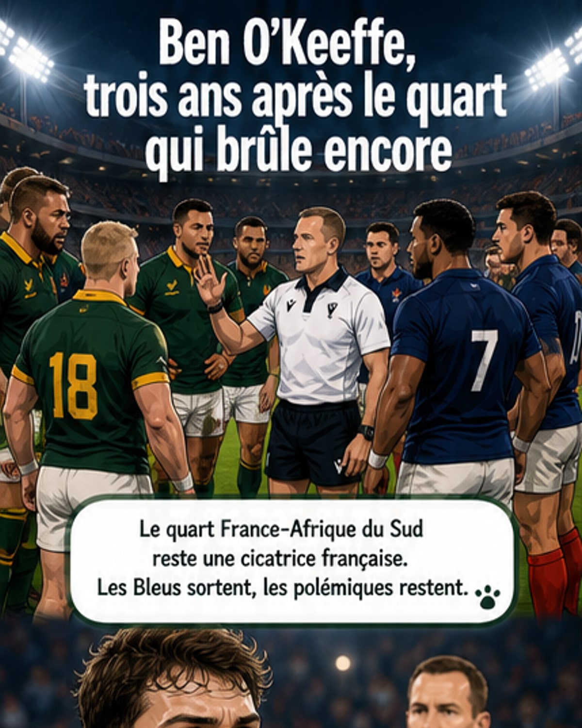 L'arbitre O’Keeffe, trois ans après le choc France-Afrique du Sud