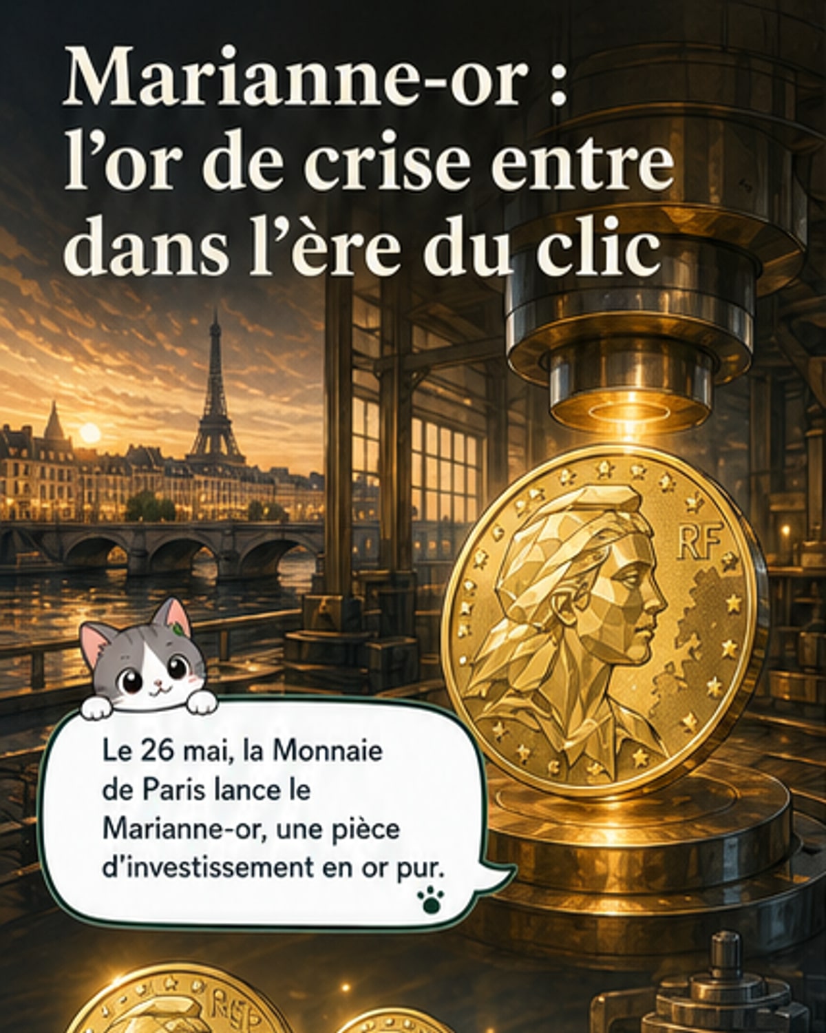 La Monnaie de Paris lance l'or Marianne