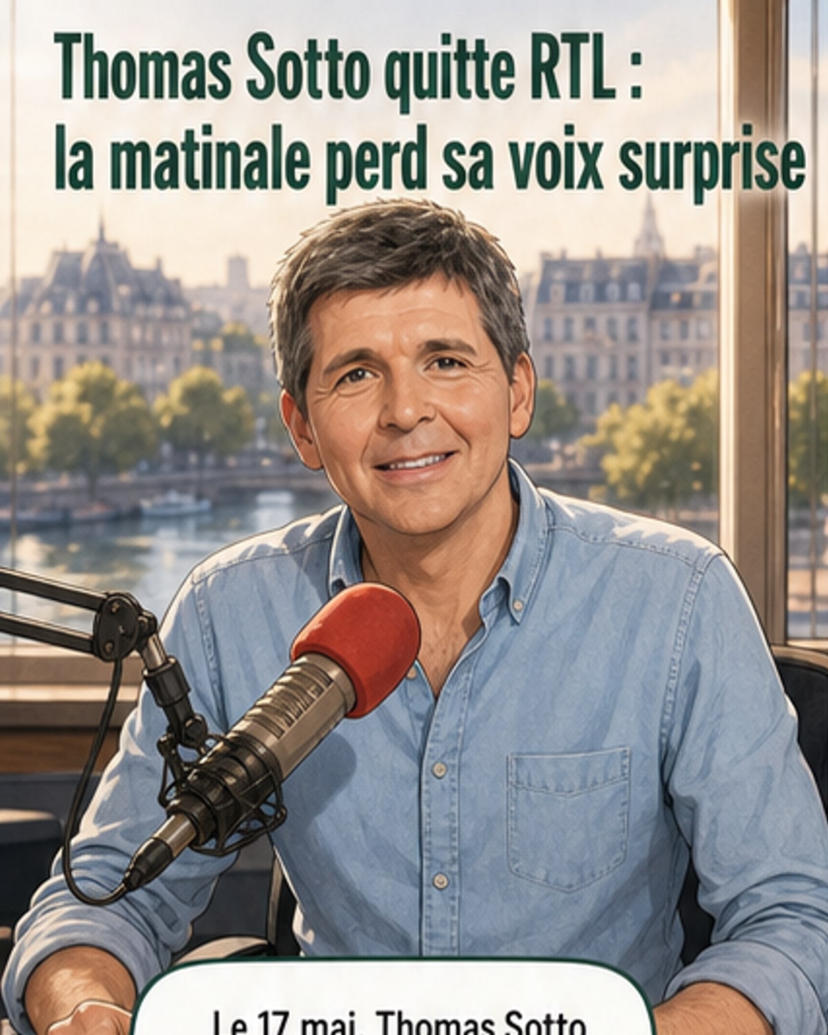 Thomas Sotto quitte la matinale de RTL
