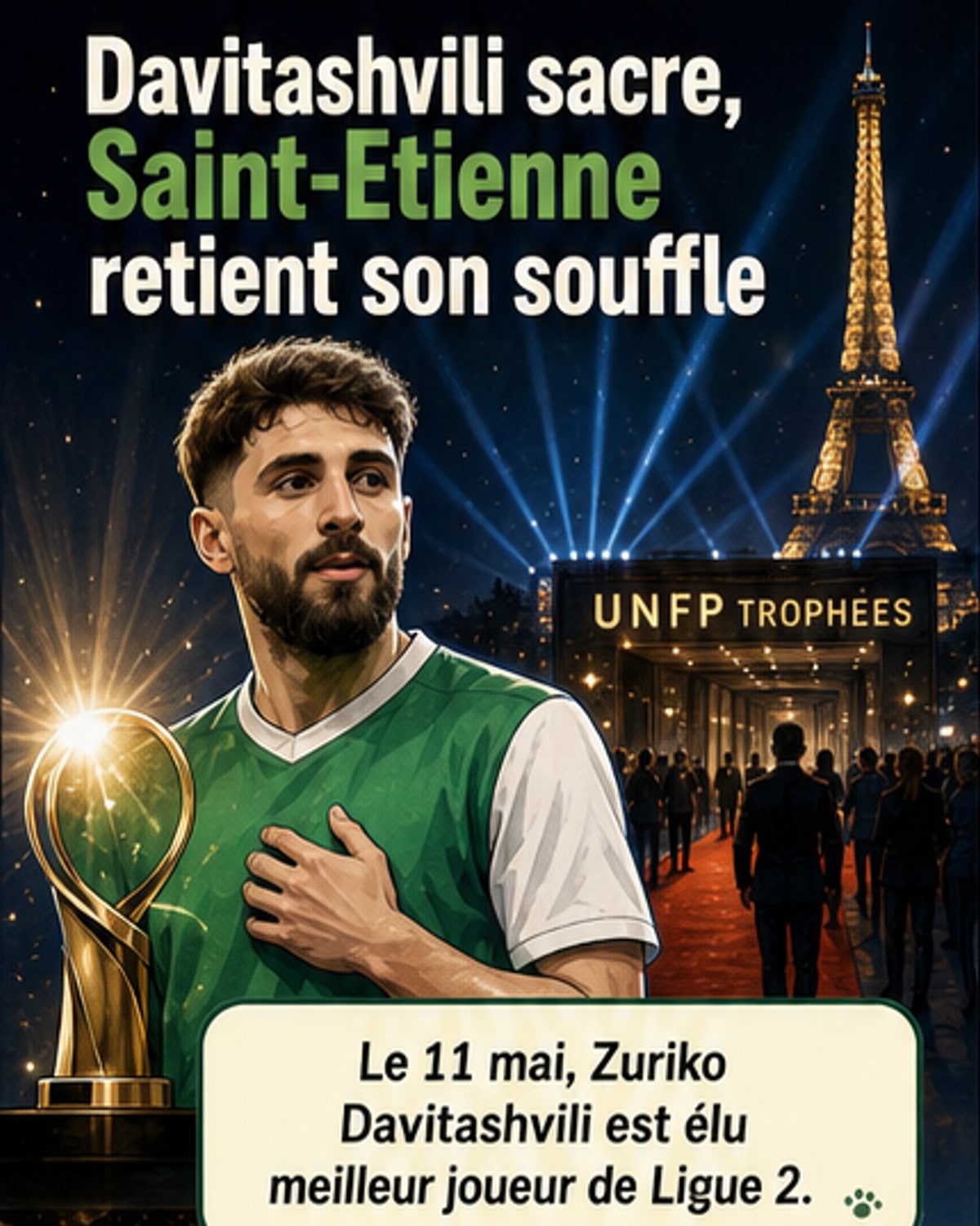 Davitashvili sacré meilleur joueur de Ligue 2