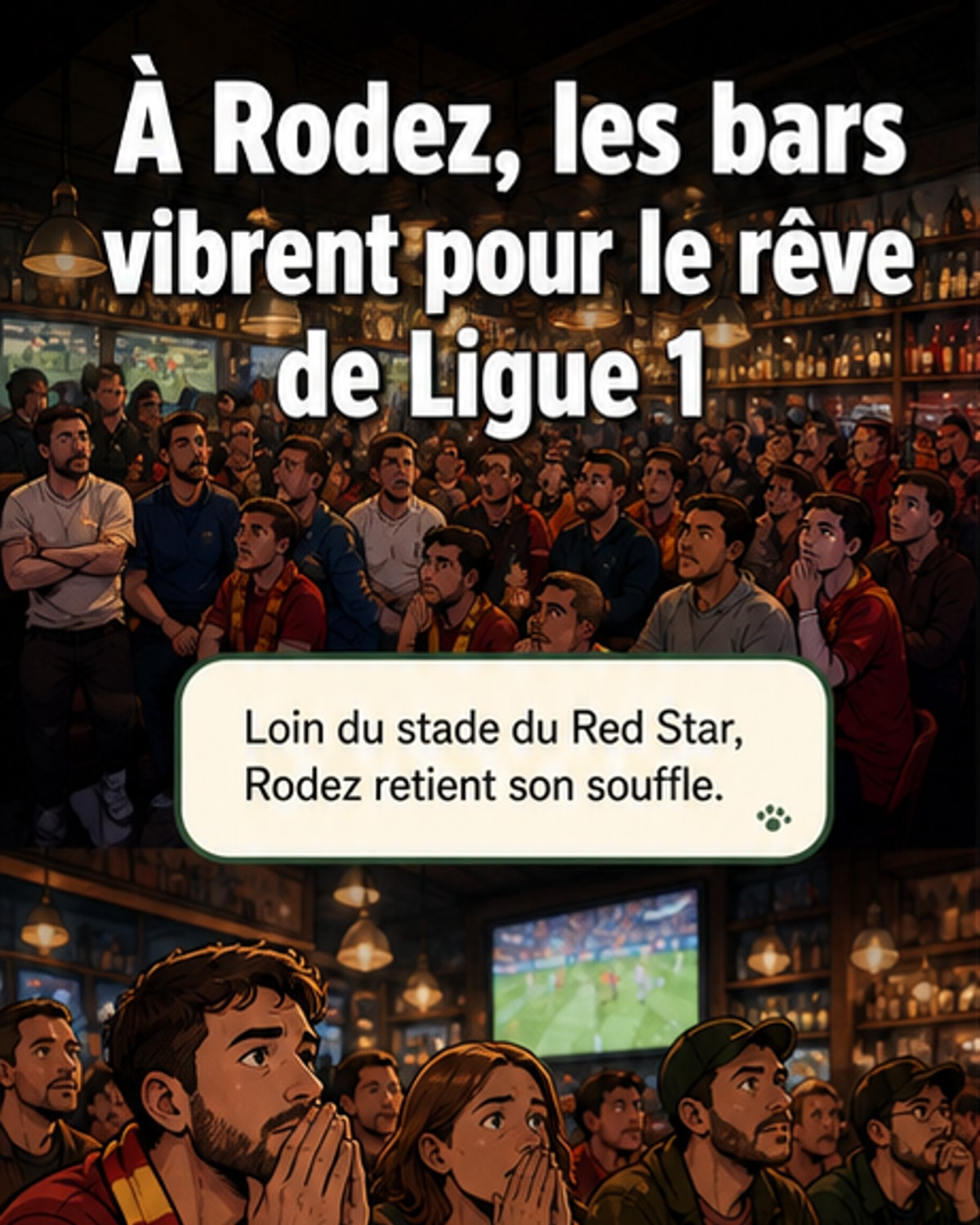 Rodez joue sa montée, les fans se rassemblent