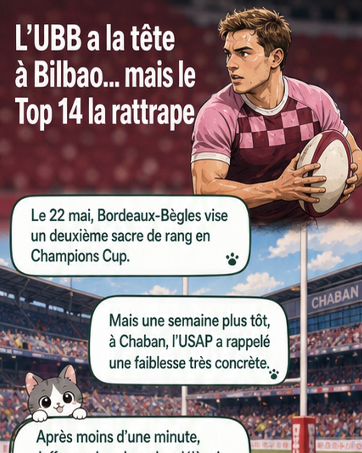Bordeaux-Bègles, tête à Bilbao