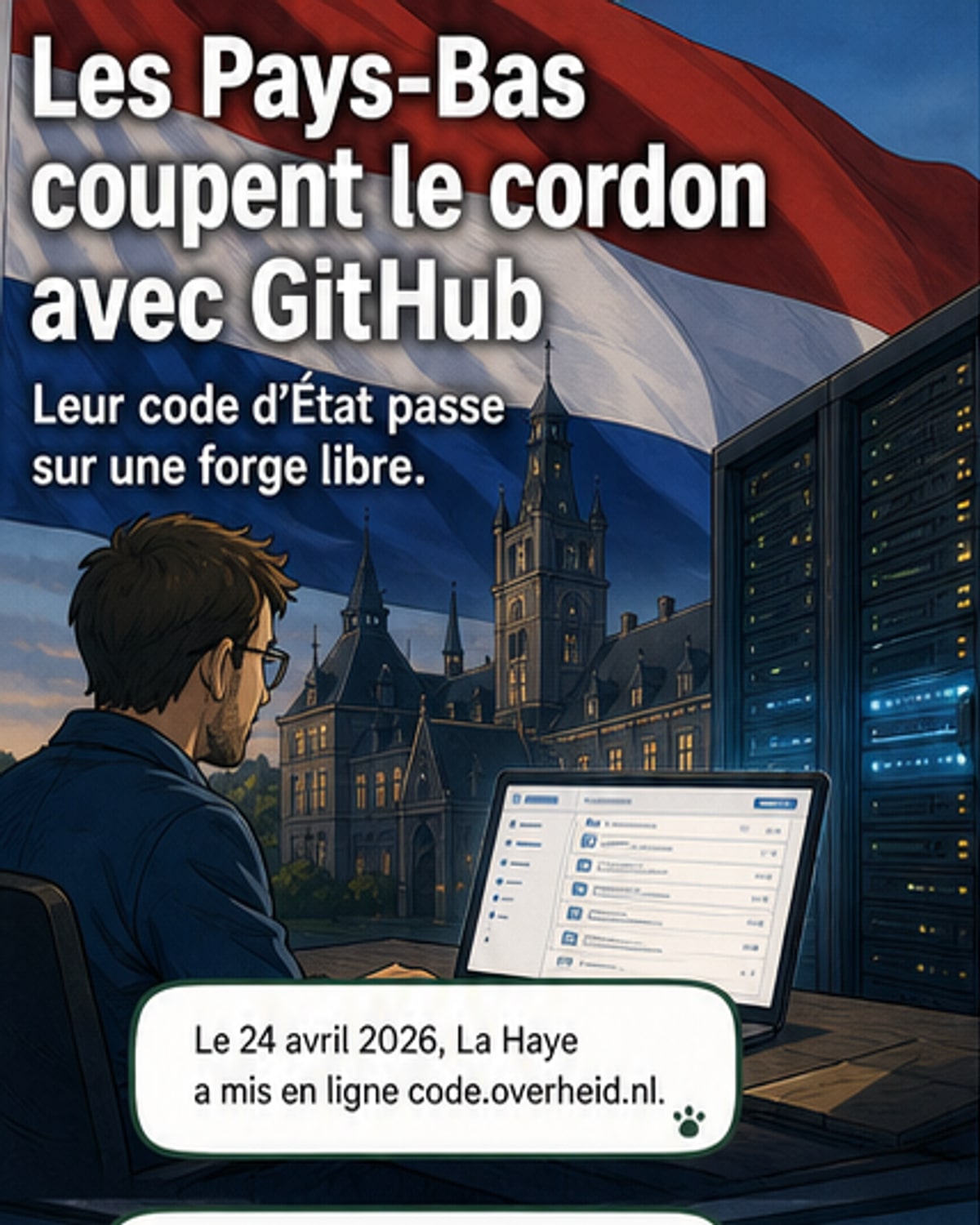 Les Pays-Bas quittent GitHub