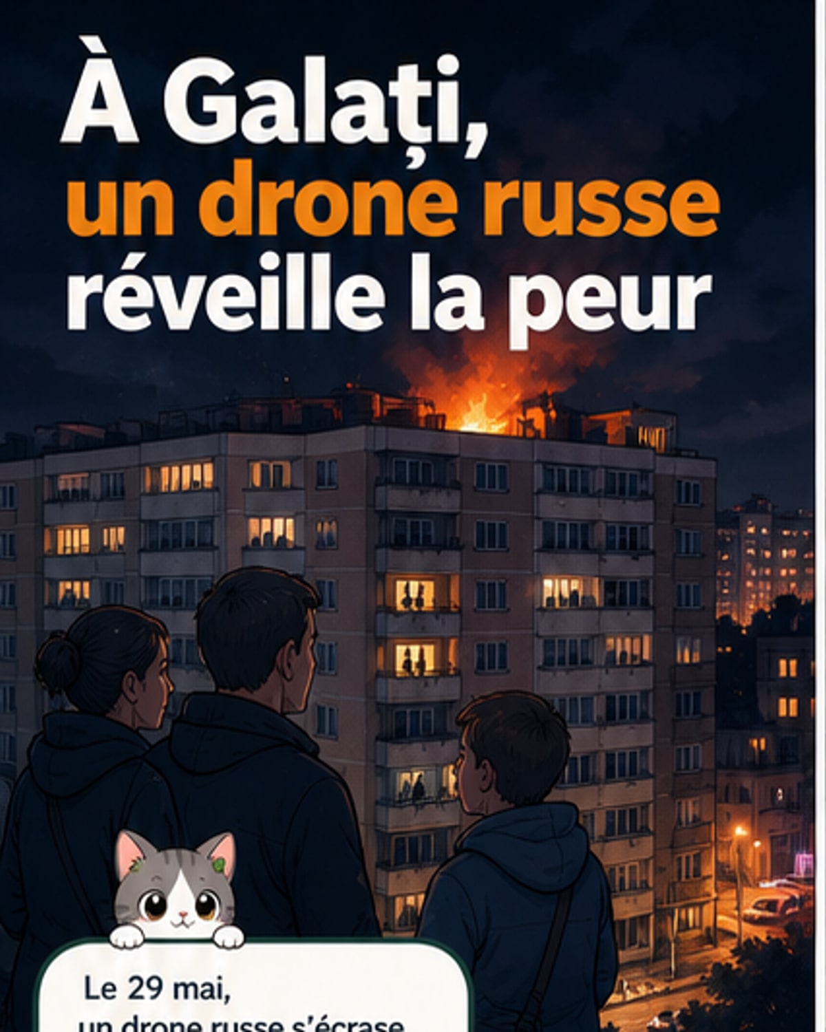 Un drone russe s'écrase dans une ville roumaine