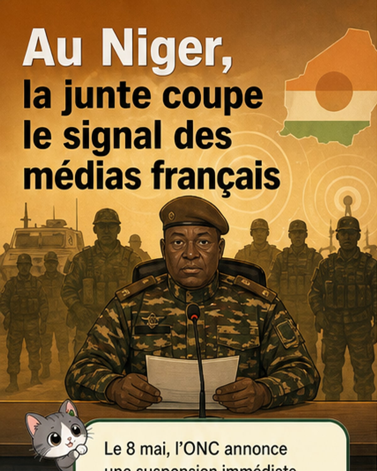 Niger : la junte bannit des médias français