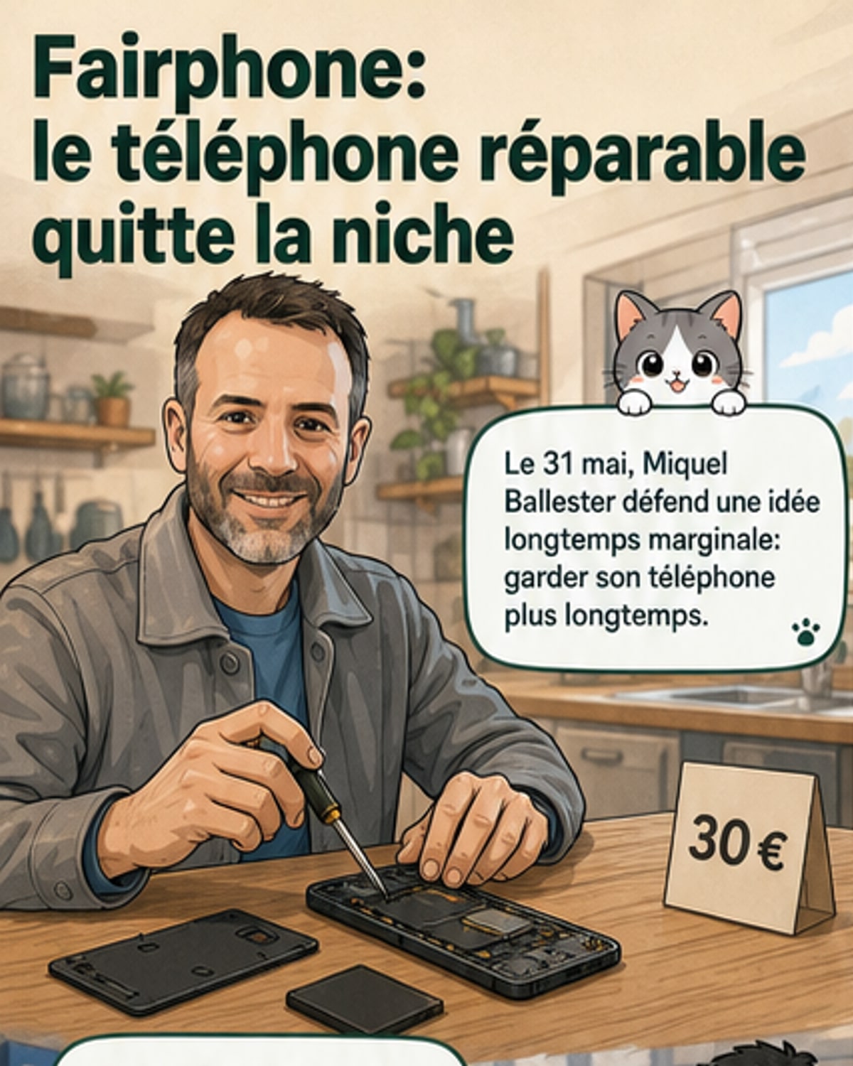 Un smartphone réparable pour 30€