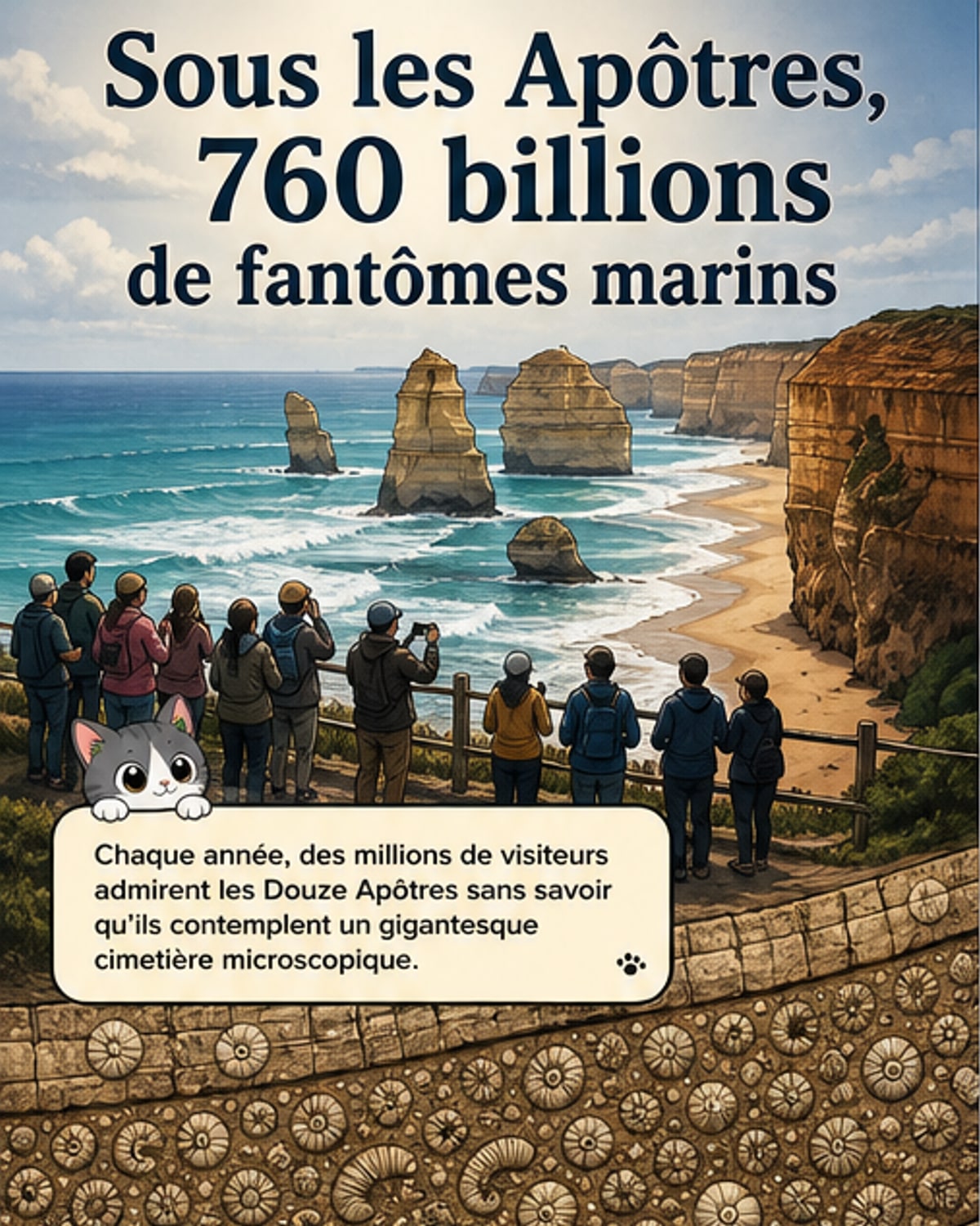 Un cimetière microscopique dans les falaises australiennes