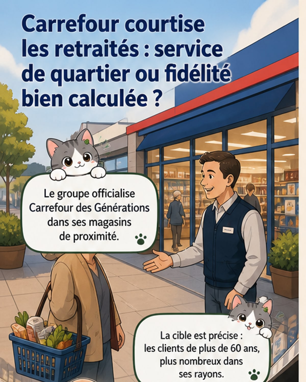 Carrefour cible les seniors avec un nouveau concept