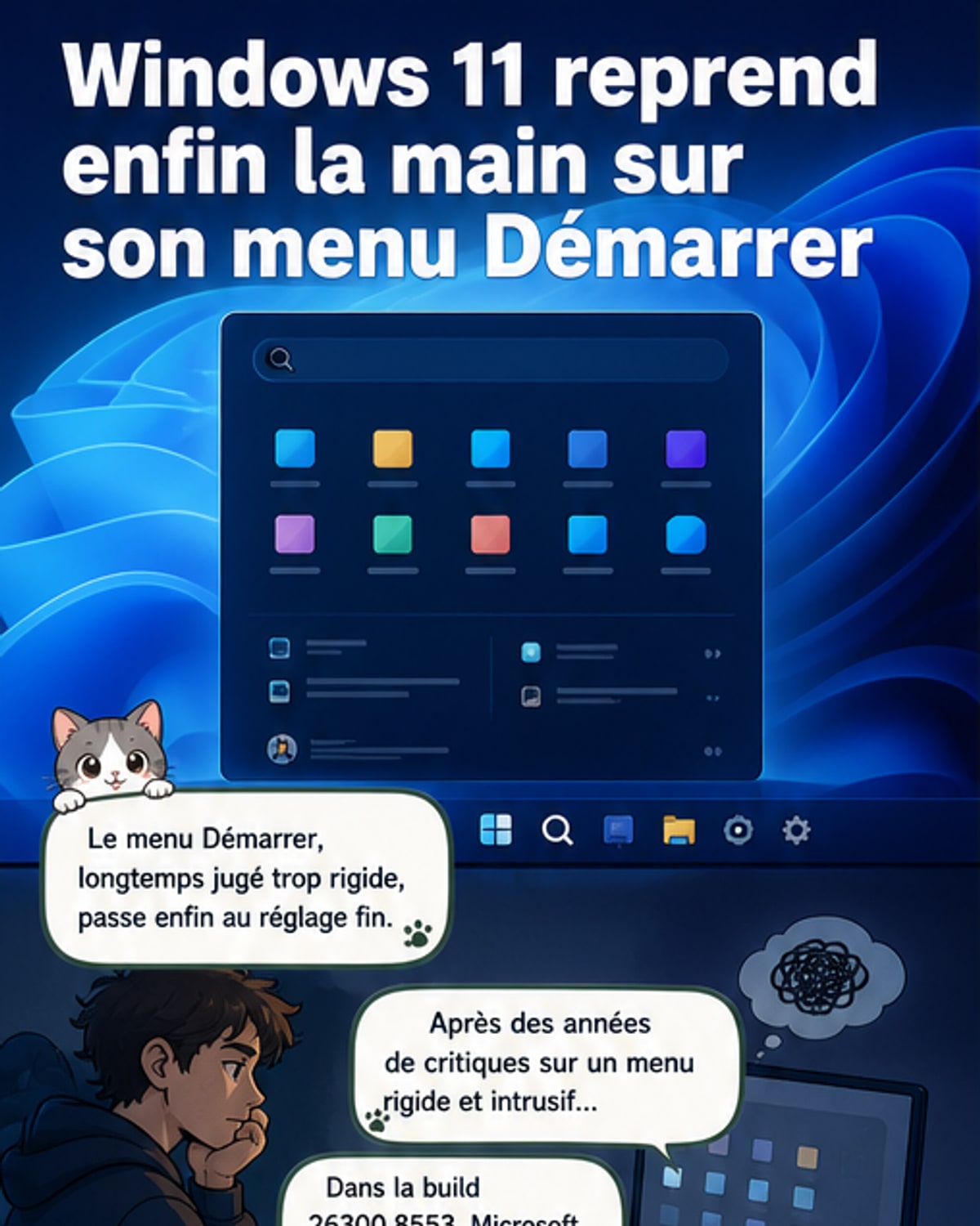 Un menu Démarrer sur mesure arrive