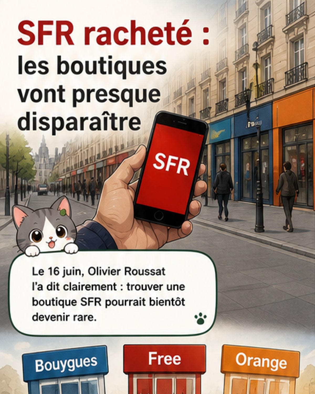 SFR disparaît : fin des boutiques