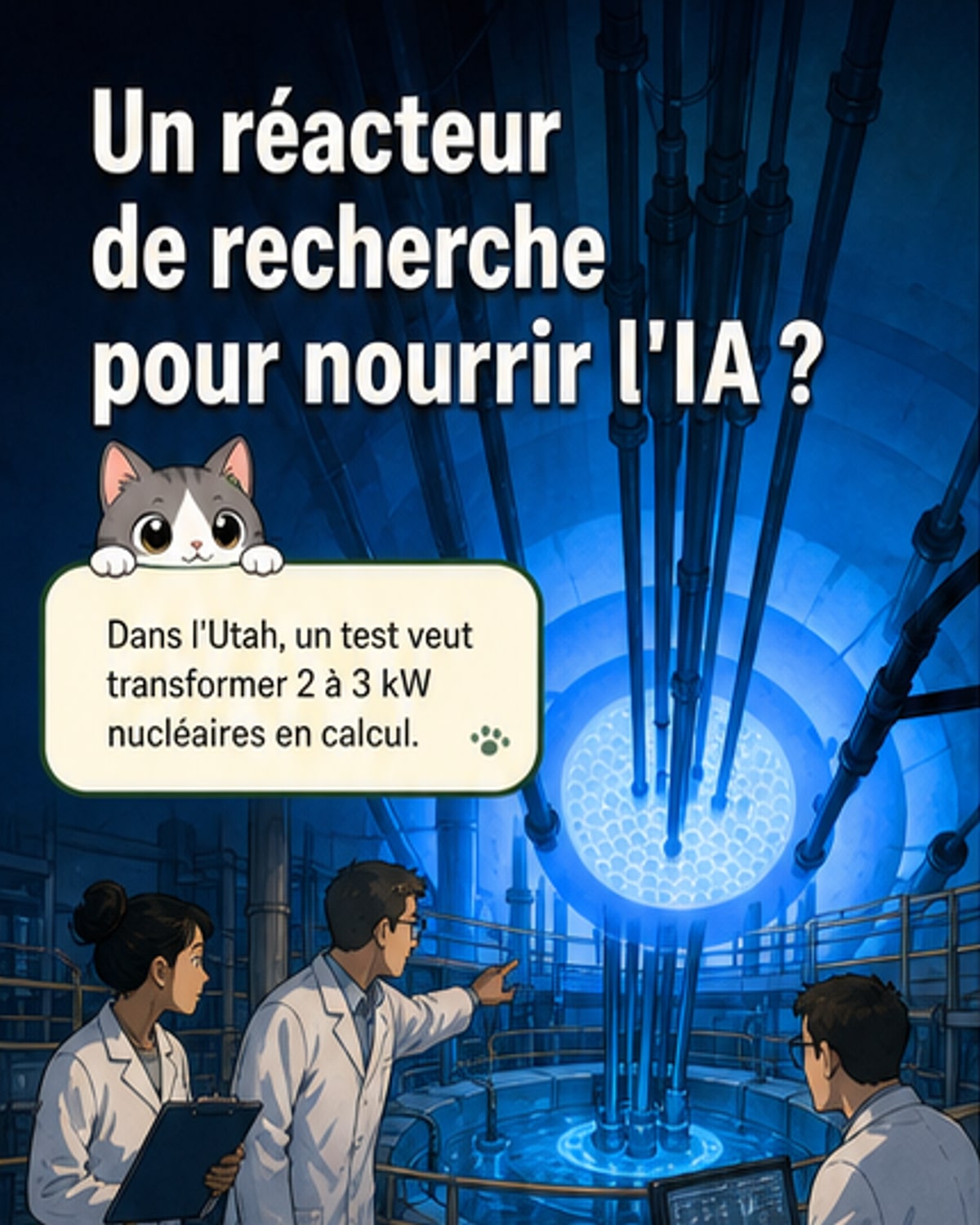 Un mini réacteur nucléaire pour alimenter l’IA