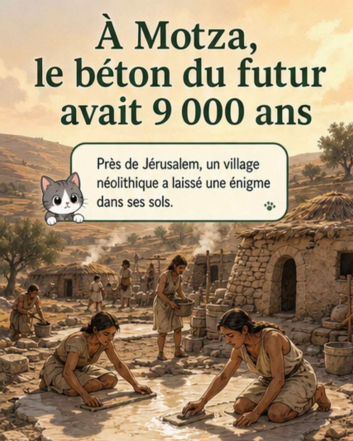 Un village néolithique maîtrisait un béton ultra-résistant
