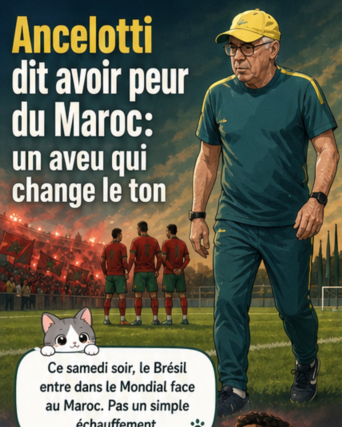 Ancelotti avoue sa peur face au Maroc