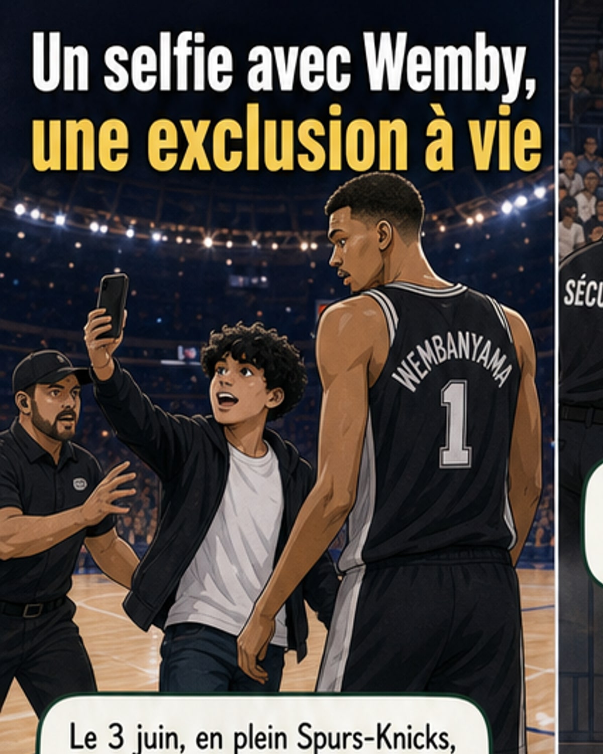 Un fan banni à vie après un selfie avec Wemby