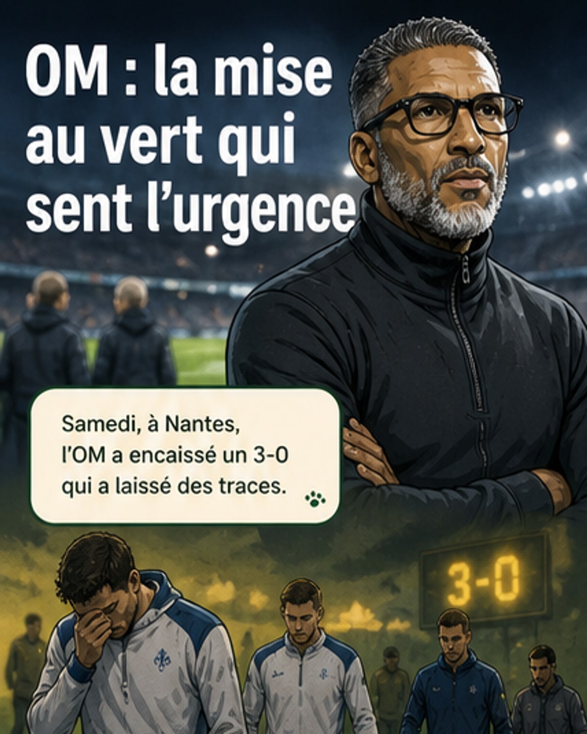 L'OM bloqué à la Commanderie