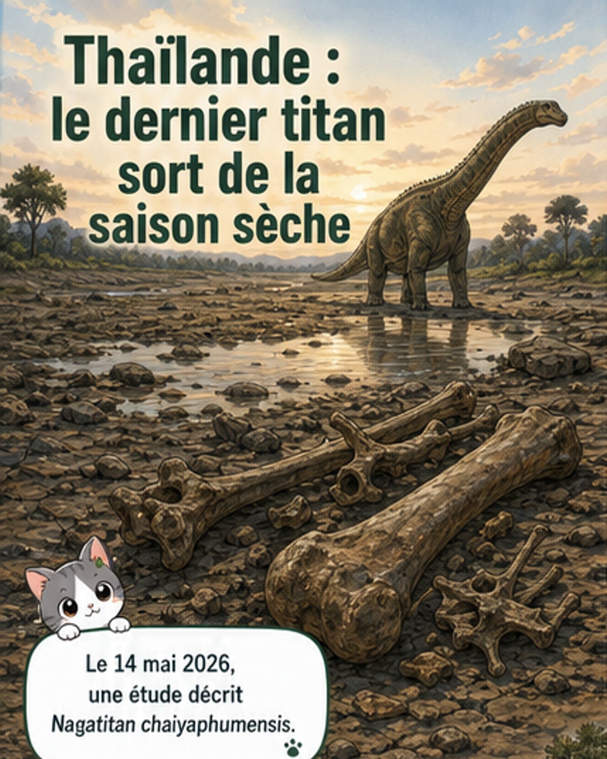 Découverte d’un titan long-cou en Thaïlande
