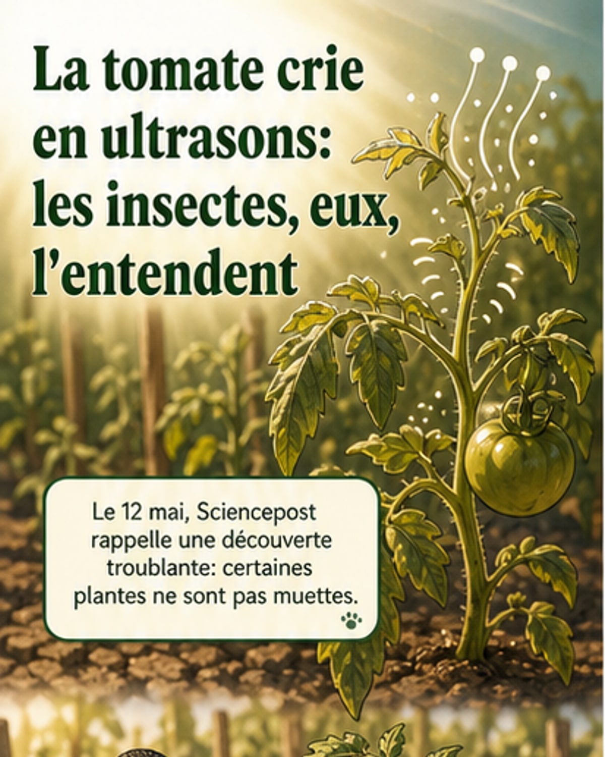 Les plantes crient quand on les coupe