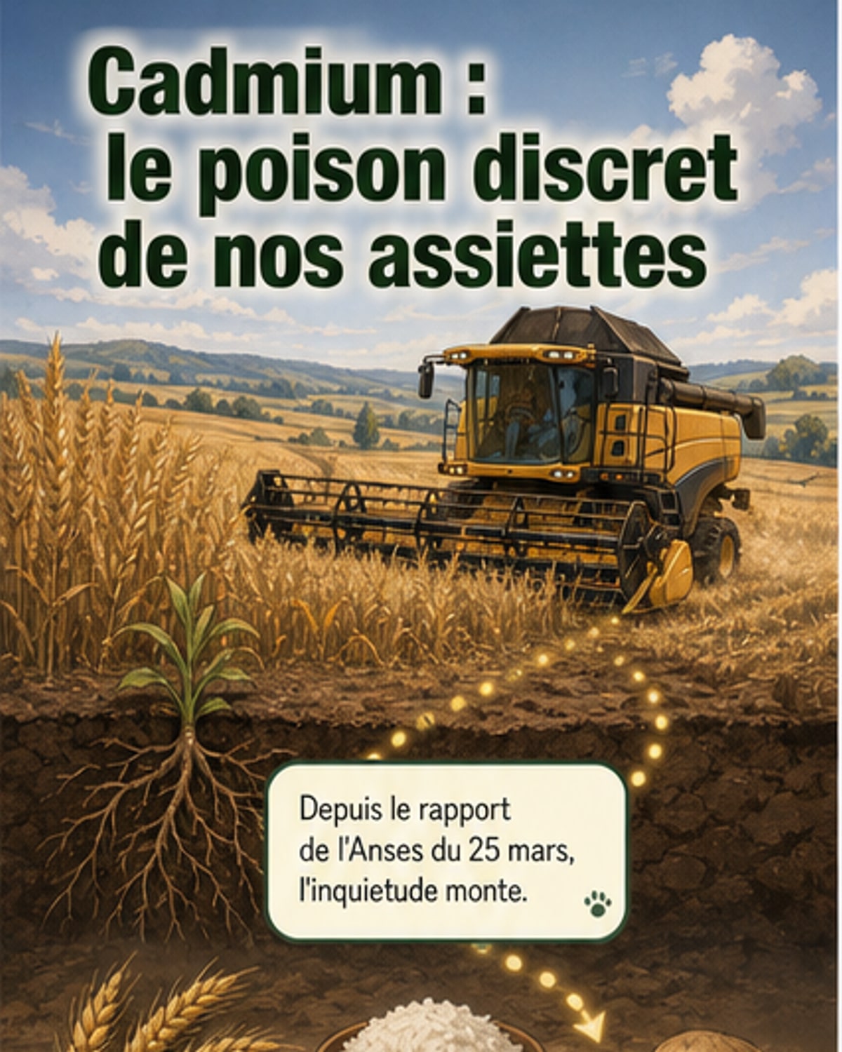 Du cadmium dans nos assiettes ?