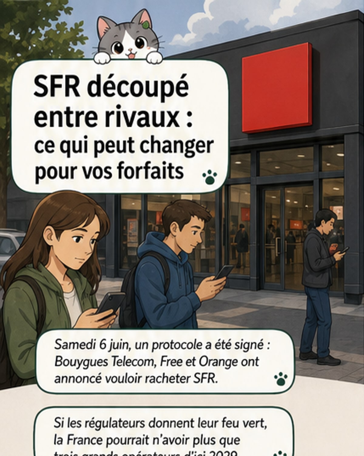 SFR vendu : trois opérateurs se partagent le gâteau
