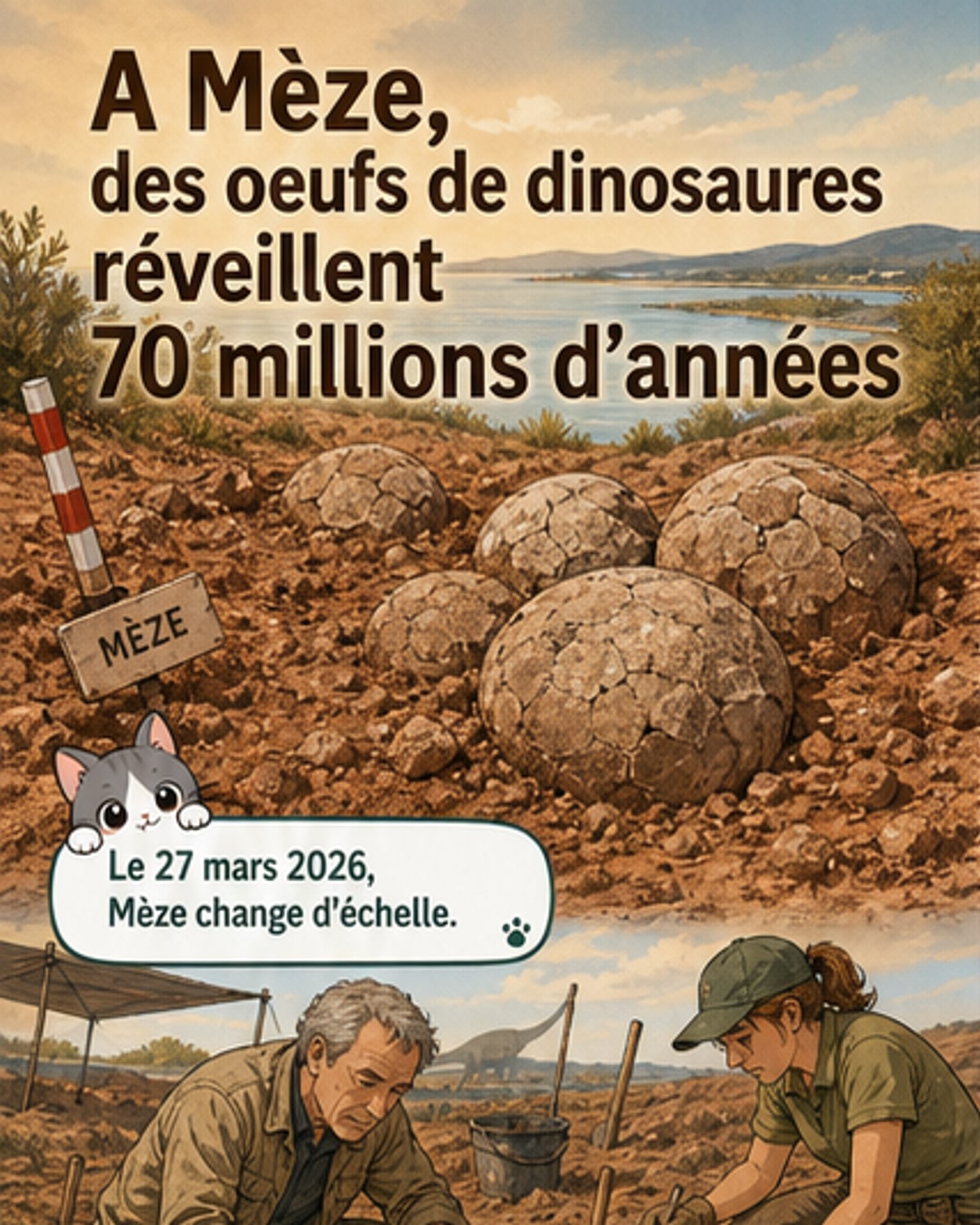 Des œufs de dinosaures d'il y a 70 millions d'années découverts