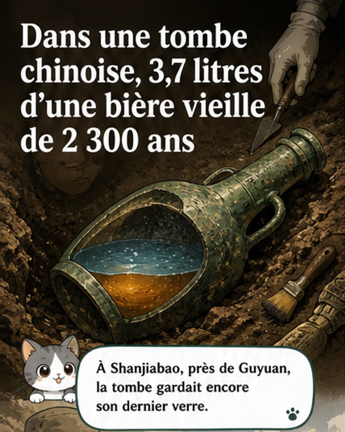 Une bière vieille de 2 300 ans découverte en Chine