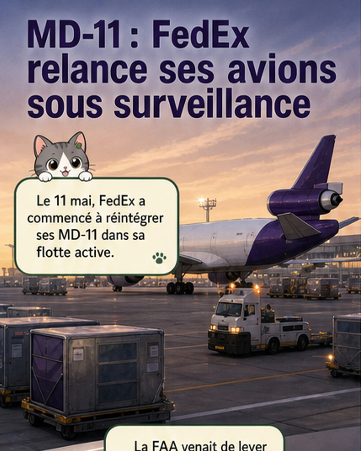 FedEx relance ses MD-11 après la FAA