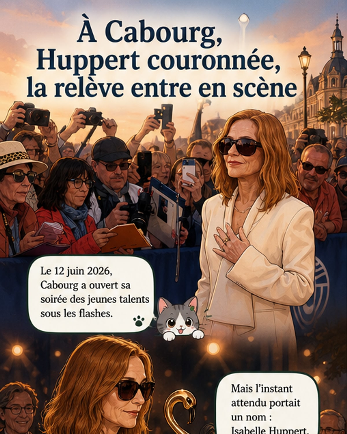 Hommage à Isabelle Huppert au Festival de Cabourg
