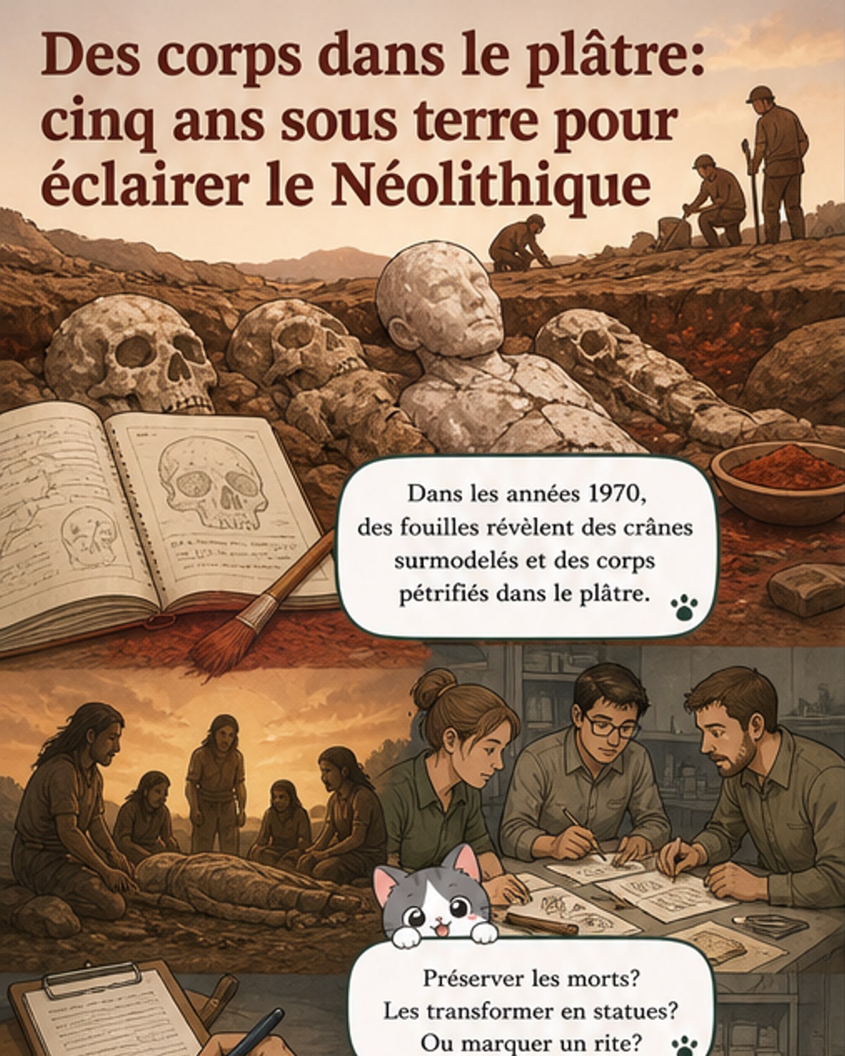 Ils ont enterré des corps dans du plâtre pendant 5 ans