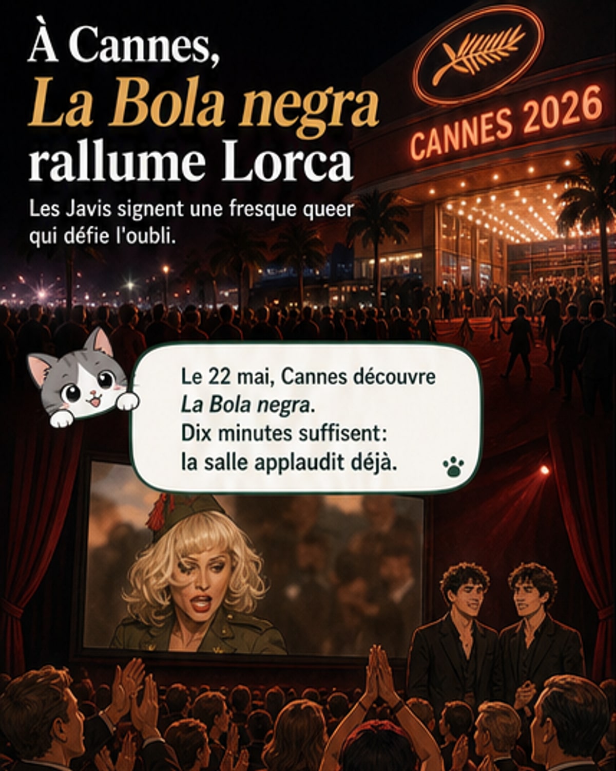 Un film queer sur Lorca bouleverse Cannes