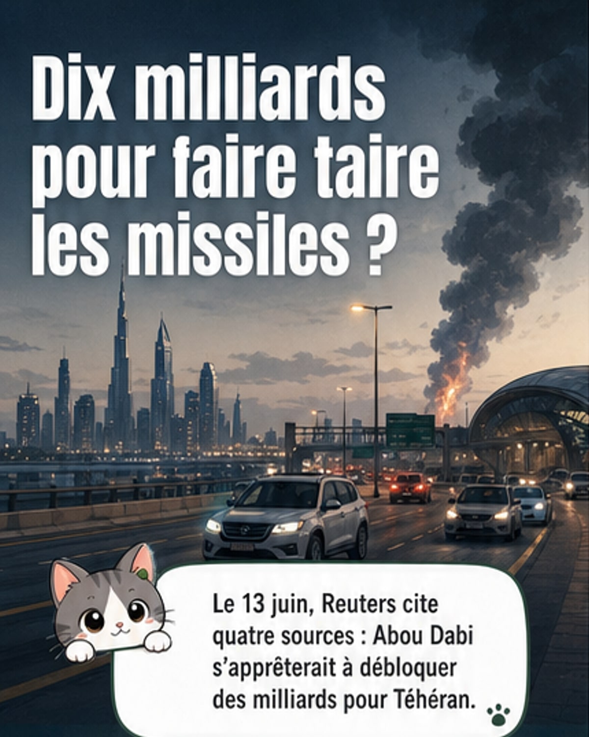 Les Émirats verseraient 10 Md$ à l’Iran