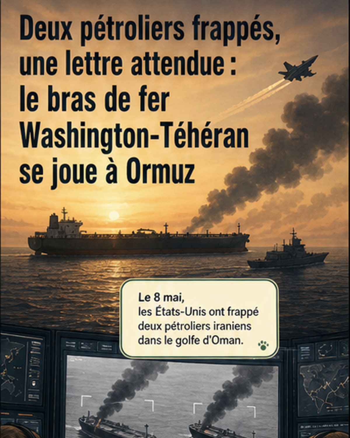États-Unis : frappes contre deux pétroliers iraniens