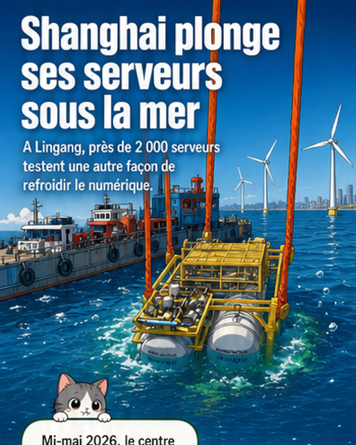 Un datacenter sous-marin opérationnel en Chine