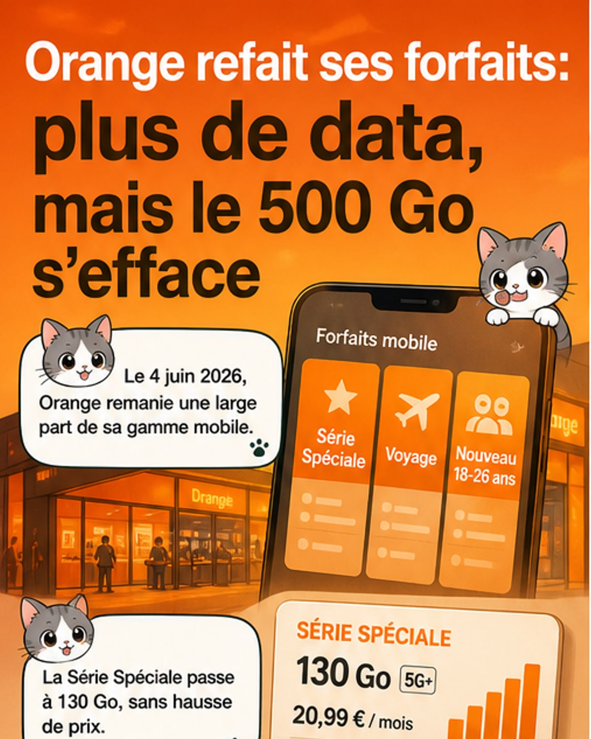 Orange remanie ses forfaits mobiles