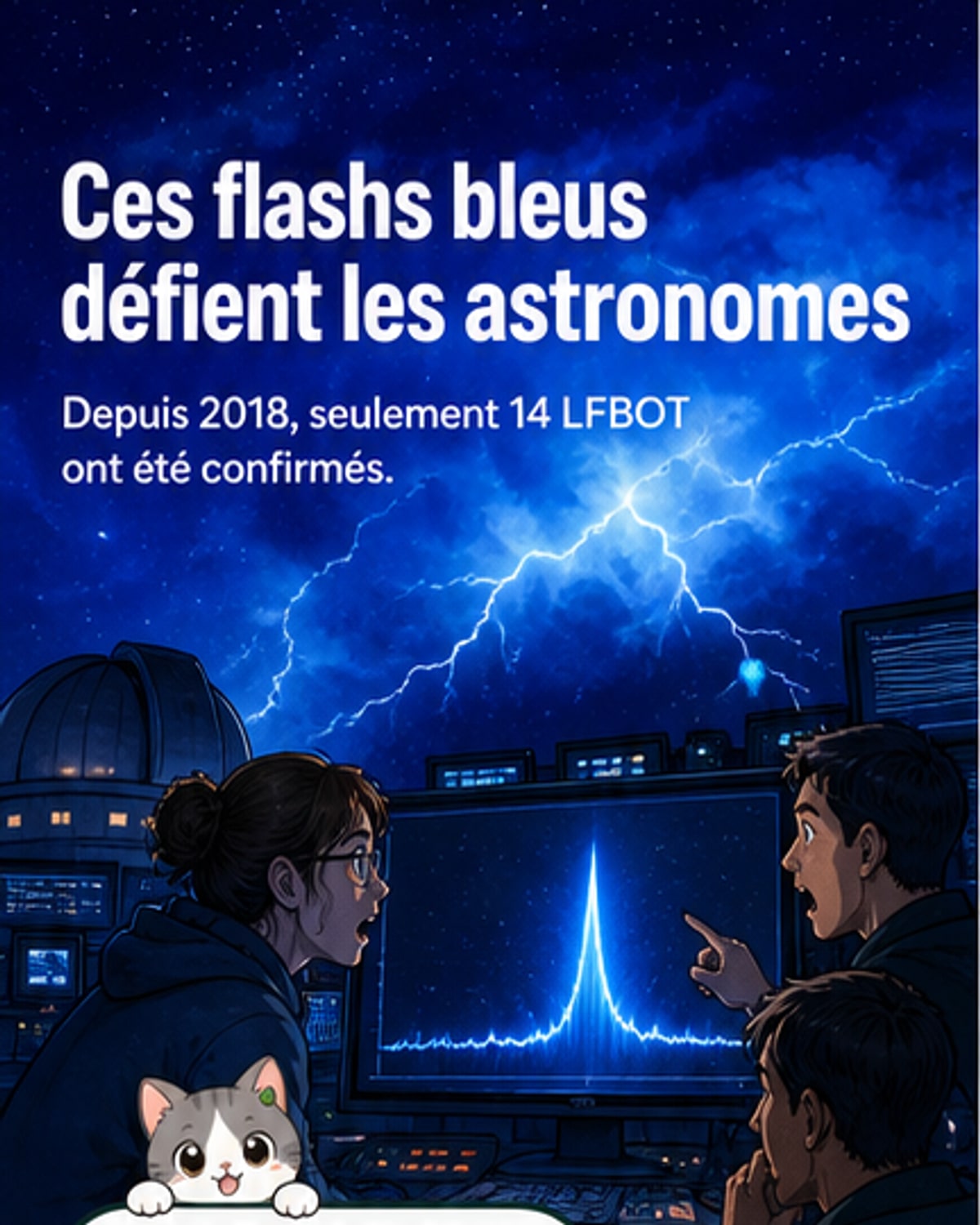 Des éclairs bleus intenses intriguent les astronomes